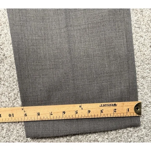 Tommy Hilfiger Suit Mens 48 Long Pants 40x31 Gray Vintage Double Breasted